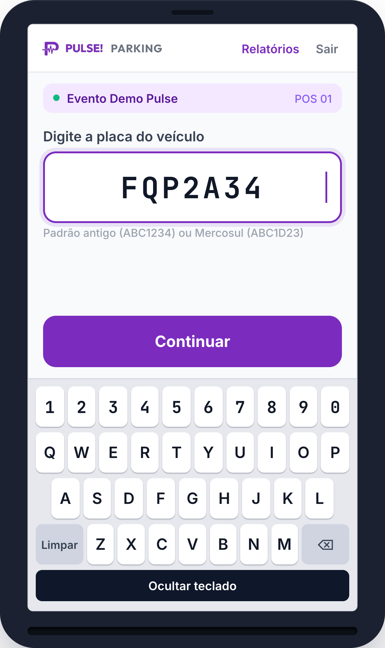 Cobrança por placa